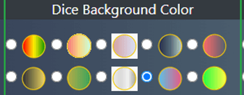 Background color settings