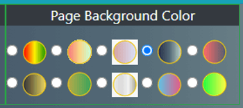Background color settings