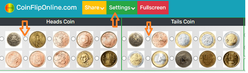 Metal coin selection